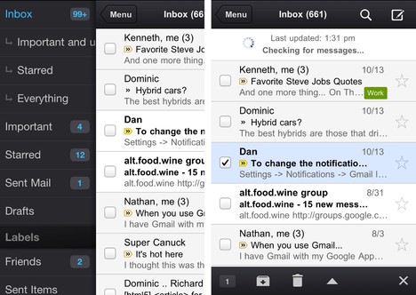 Gmail auf dem iPhone