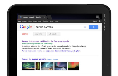 Google hat die Suche auf dem Tablet fingerfreundlich gestaltet