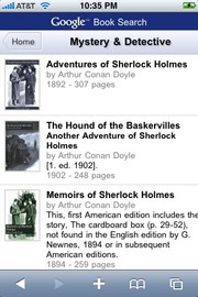 Google Book Search Mobile auf dem iPhone
