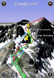 Google Earth mit angepasster Karte