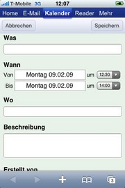Termineingabe auf dem iPhone (Bild: flickr.com/photos/helipa/)