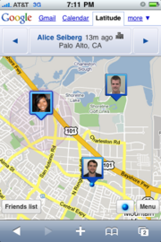 Google Latitude auf dem iPhone