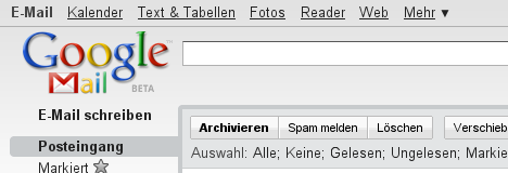 Google Mail: Ausfall �ber Mittag