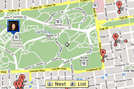 Google Maps zeigt Layer auf dem Blackberry