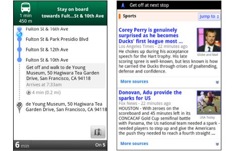 Google Maps mit Transit Navigation