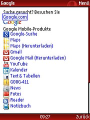 Neue Symbole auf Google Mobile