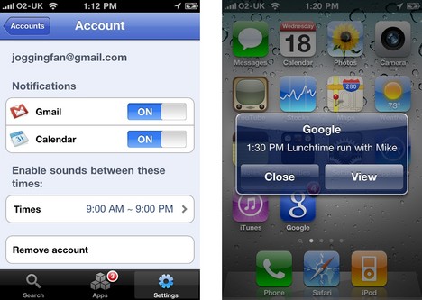 Google Mobile App auf dem iPhone