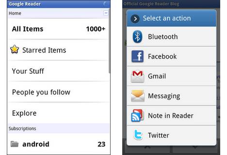 Google Reader als Android-App