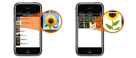 HP iPrint Photo: Bilder per Finger ausw�hlen