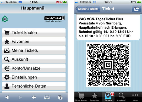 So sieht das Handy-Ticket auf dem iPhone aus