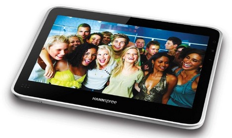 Das Hannspree Tablet ist sogar etwas gr��er als das iPad, aber auch schwerer