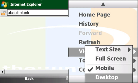 So sieht der Internet Explorer Mobile 6 aus