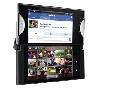 Das Kyocera Echo hat zwei Touchscreens