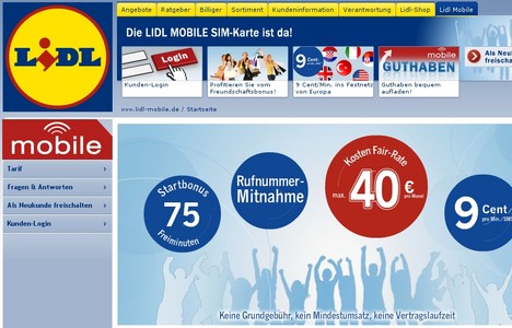 Hinter Lidl Mobile steckt auch wieder Fonic