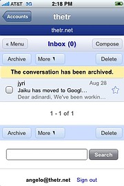 MailWrangler: Nicht in den App Store aufgenommen