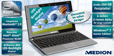 Aldi verkauft ab Donnerstag den Medion Akoya E1222, in dem noch der Intel Atom N450 steckt