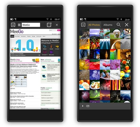 So soll MeeGo auf dem Smartphone aussehen. Dies ist jedoch nicht das Nokia N900