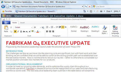 Microsoft Office 2010 im Desktop-Browser