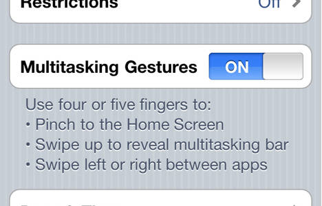 Apple testet auf dem iPhone 4 Multitouch-Gesten mit vier Fingern (Bild: Boy Genius Report)