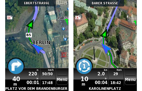 NDrive auf dem iPhone: Luftaufnahmen statt Satellitenbilder