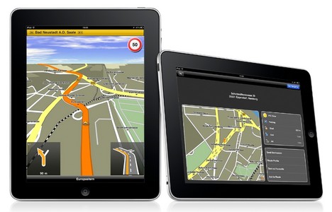 Der Navigon MobileNavigator auf dem iPad