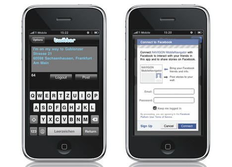 Navigon MobileNavigator auf dem iPhone