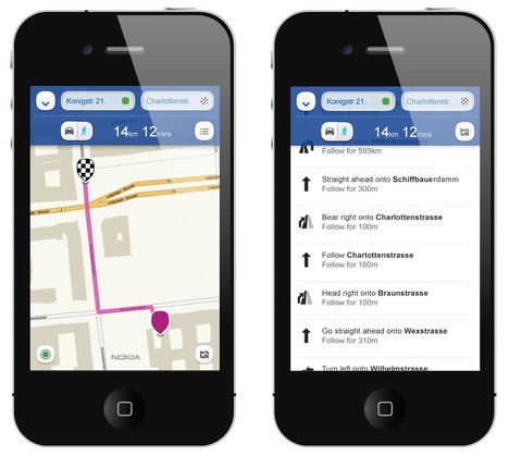 Nokia Maps l�uft nicht nur auf Nokia-Smartphones