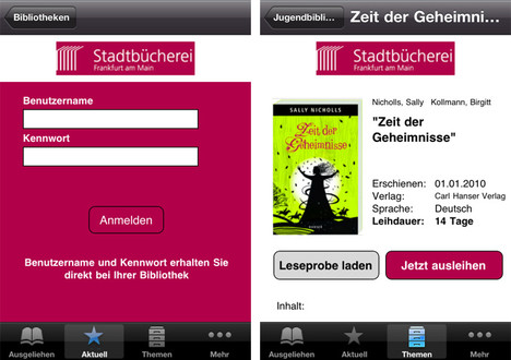 Onleihe auf dem iPhone