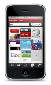 Opera Mini auf dem iPhone