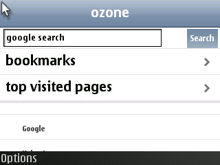 Ozone-Browser 0.9: �bersichtlich, auch in den Men�s