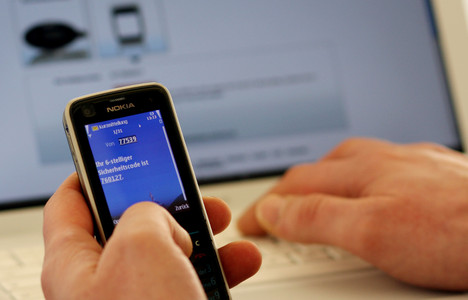 SMS-Best�tigung bei Paypal