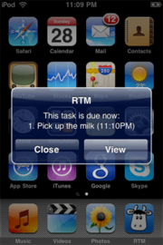 Remember the Milk auf dem iPhone