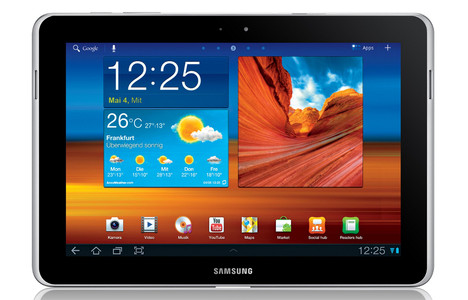 Das Samsung Galaxy Tab 10.1N unterscheidet sich nur minimal vom Galaxy Tab 10.1
