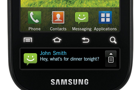 Samsung Continuum: Der Nachrichten-Ticker wird in einem eigenen Display angezeigt