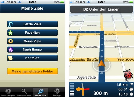 Skobbler for iPhone 3.0 wurde aufgeh�bscht