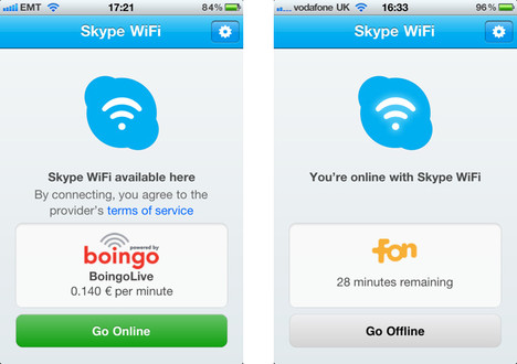 Skype WiFi auf dem iPhone