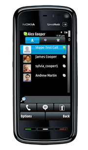 Skype auf einem Smartphone mit Symbian S60