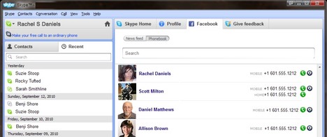 Skype 5.0 mit Facebook-Integration