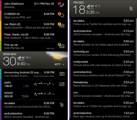SlideScreen ersetzt den Android-Homescreen