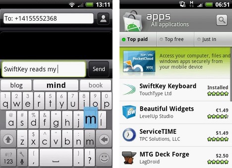 SwiftKey ist eine Alternative zur Android-Tastatur