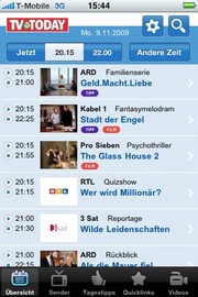 TV Today auf dem iPhone