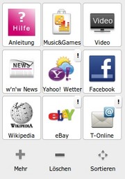 Das web'n'walk-Portal der Telekom