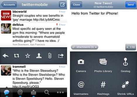 Twitter auf dem iPhone