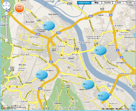 WeFi-Hotspots in Bonn