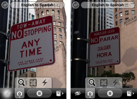 Word Lens schummelt die �bersetzung ins Bild
