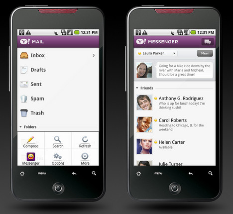 Yahoo Mail auf Google Android