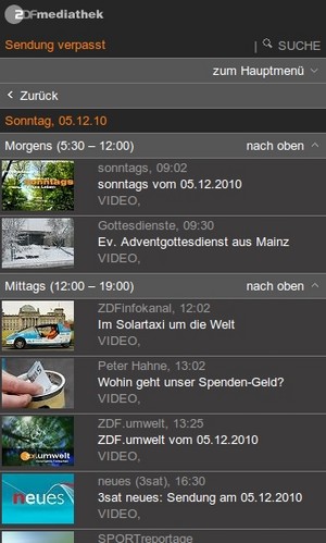 Die ZDF-Mediathek kommt im mobilen Browser jetzt ohne Flash aus