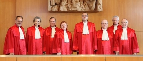 Der Zweite Senat des Bundesverfassungsgerichts (Bild: BVerfG)