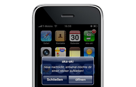 aka-aki mit Push-Notification auf dem iPhone