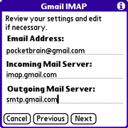 Gmail IMAP auf dem Palm Treo